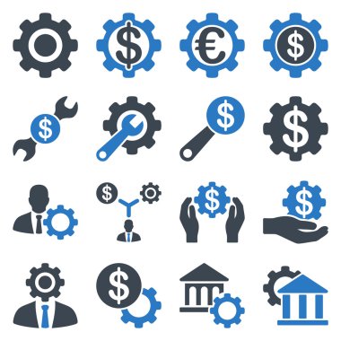 Finansal araçlar ve seçenekler Icon set