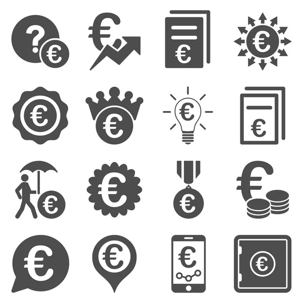Euro bancaire activiteiten en service tools pictogrammen — Stockfoto