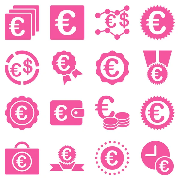 Euro bancaire activiteiten en service tools pictogrammen — Stockfoto