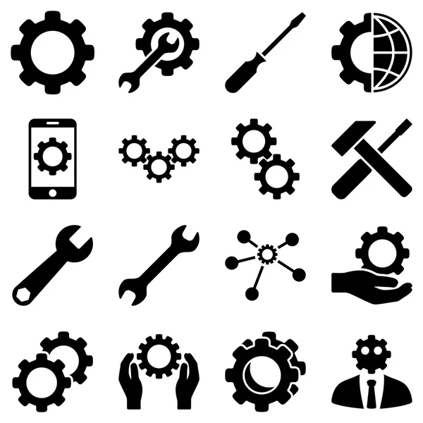 Optionen und Service Tools Icon Set — Stockfoto