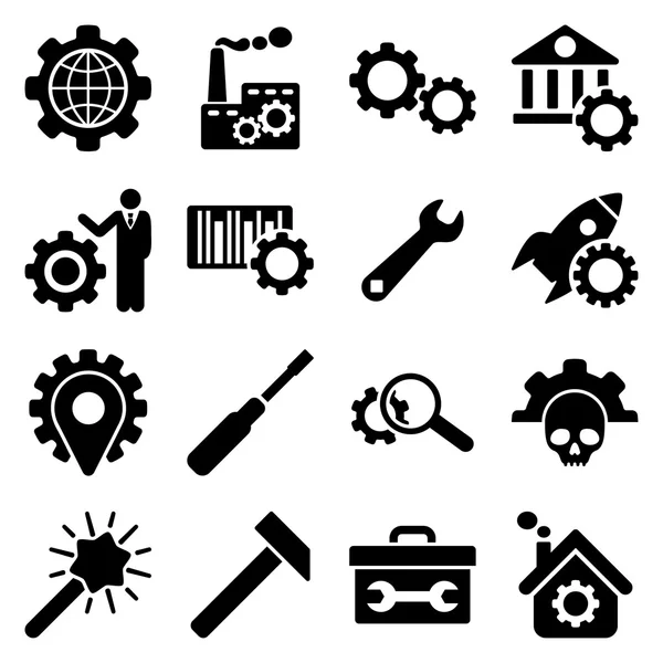 Optionen und Service Tools Icon Set — Stockfoto