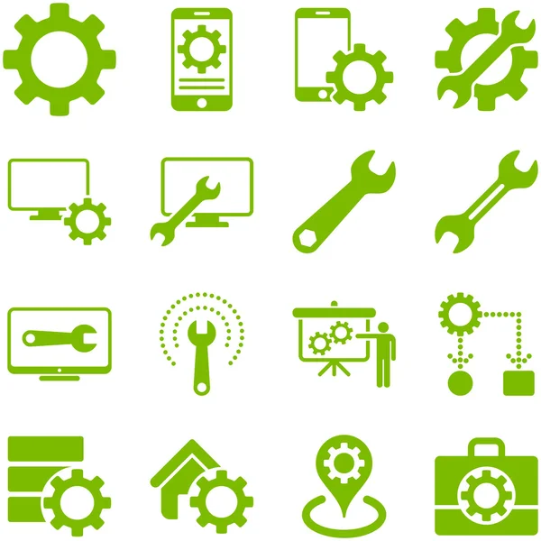 Options and service tools icon set — Stock Photo, Image