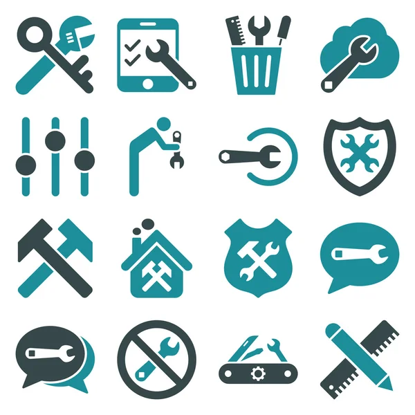 Seçenekleri ve hizmet araçları simge seti