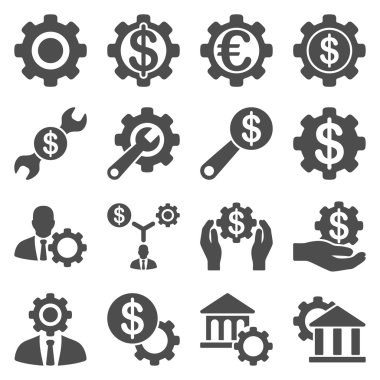 Finansal araçlar ve seçenekler Icon set