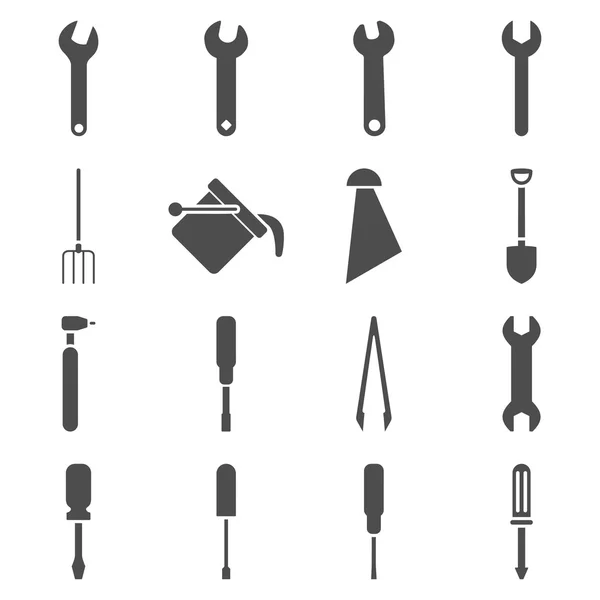 Conjunto de ícones de instrumentos e ferramentas — Fotografia de Stock