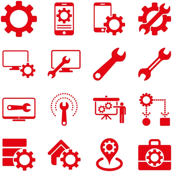 Optionen und Service Tools Icon Set — Stockfoto