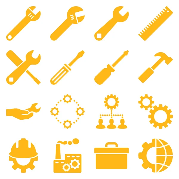 Options and service tools icon set — Stock Photo, Image