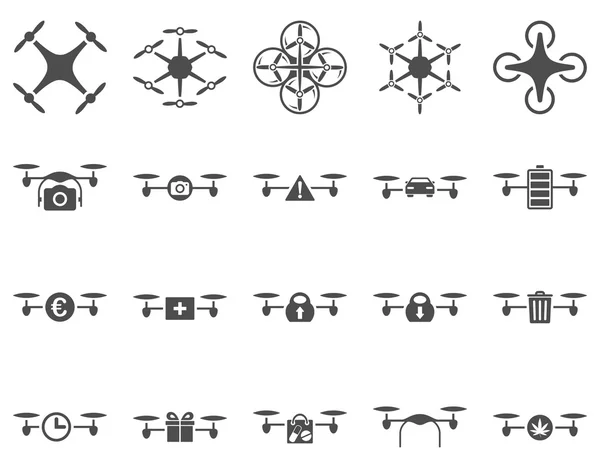 Air drone and quadcopter tool icons — Stock Photo, Image