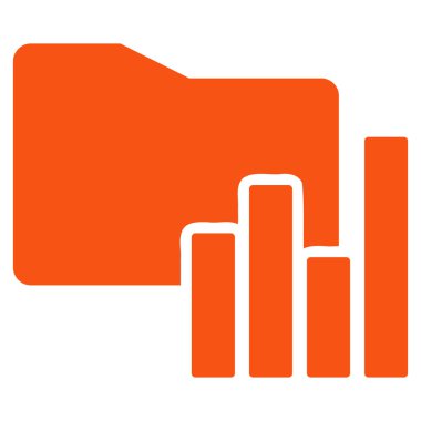 Klasör simgesi iş Bicolor kümesi'nden çizelgeleri