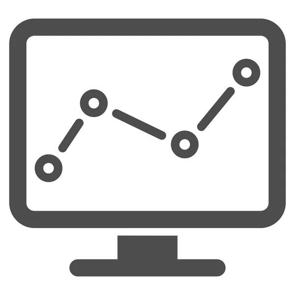 Monitorování ikonu z podnikání Bicolor Set — Stockový vektor