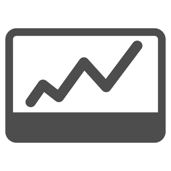 Stock Market icon from Business Bicolor Set — Stock Vector
