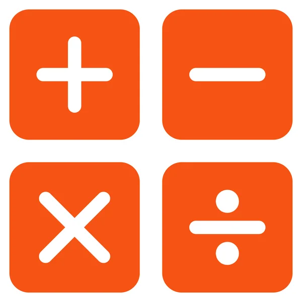 Calculatorpictogram van Business Bicolor instellen — Stockvector