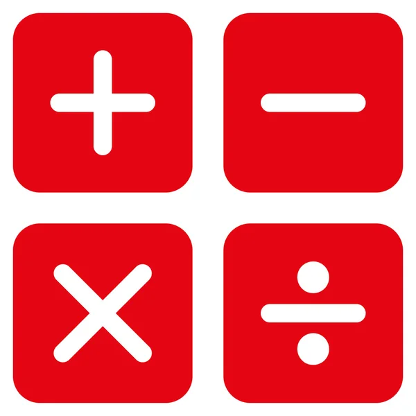 Icône de calculatrice de Business Bicolor Set — Image vectorielle