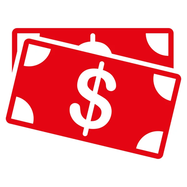 Δολάριο εικονίδιο τραπεζογραμματίων από επιχείρηση Bicolor που — Διανυσματικό Αρχείο