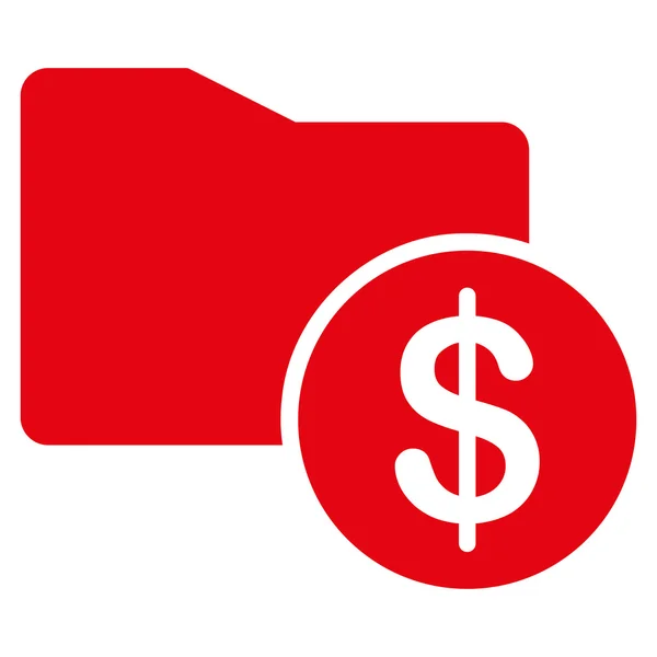 Значок Money Folder из Business Bicolor Set — стоковый вектор