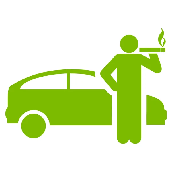 Icono de taxista fumador de Business Bicolor Set — Vector de stock