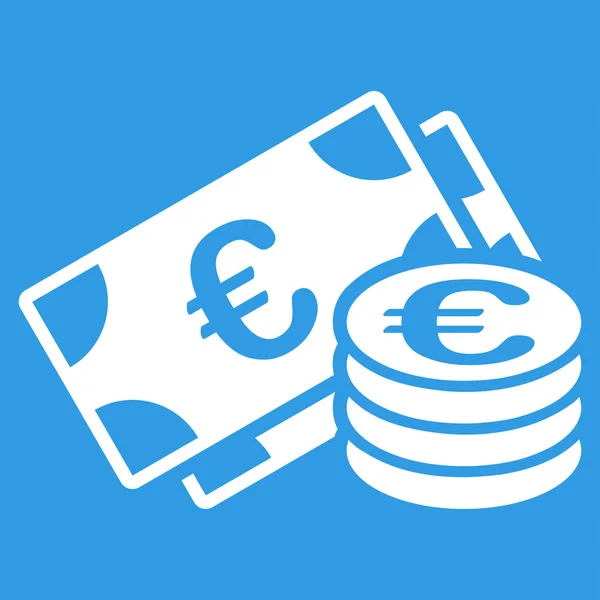 Euro cash pictogram — Stockvector