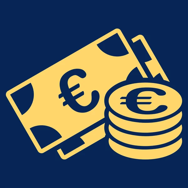 Euro cash pictogram — Stockvector