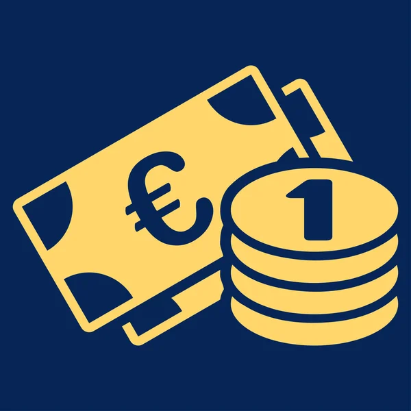 Euro geld pictogram — Stockvector