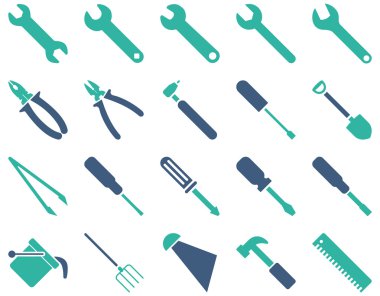 Ekipman ve araçları simgeler