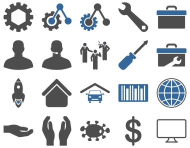 Ayarları ve araçları simgeler