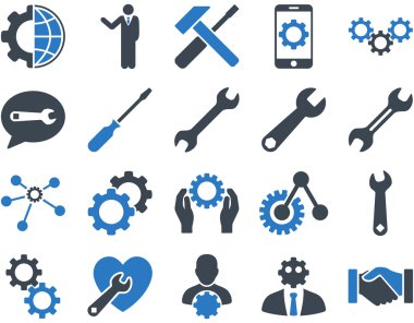 Settings and Tools Icons clipart