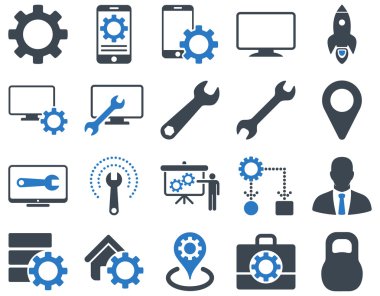 Ayarları ve araçları simgeler