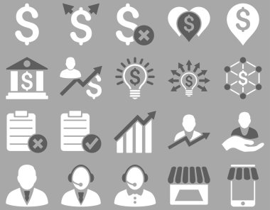 Ticaret iş ve banka hizmet Icon set