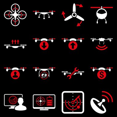 Quadcopter servis simge seti