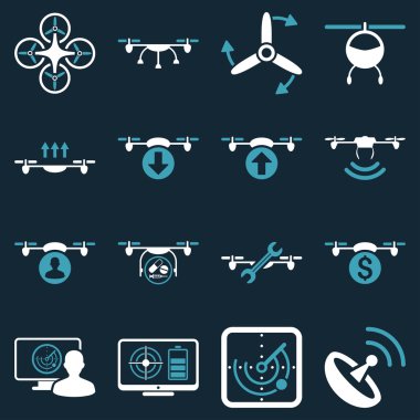 Quadcopter servis simge seti