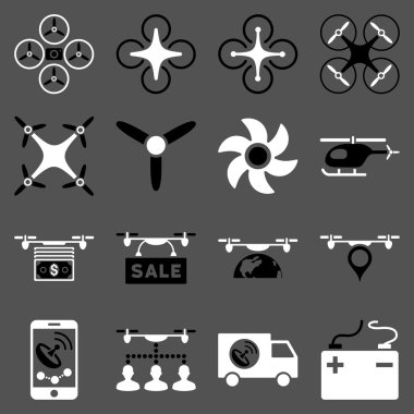 Uçak servis simge seti