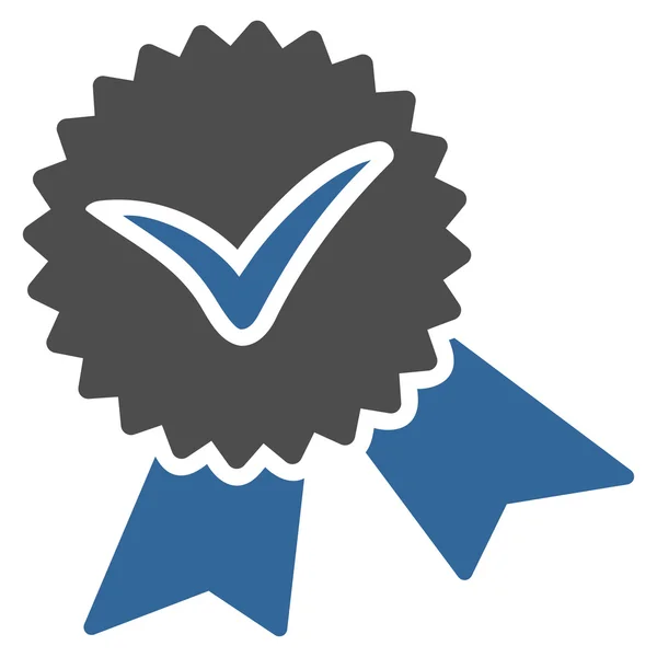 Ícone de selo de validação — Fotografia de Stock