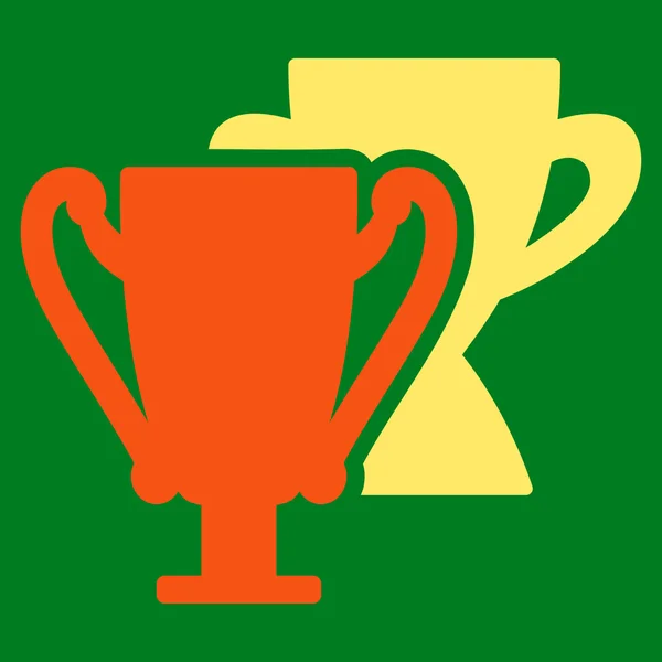 Trofee cups pictogram — Stockfoto