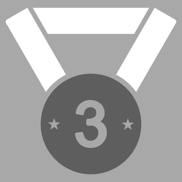Terceiro ícone da medalha — Fotografia de Stock