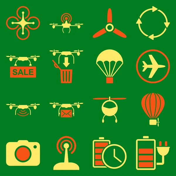 Juego de iconos de herramientas de helicóptero — Foto de Stock