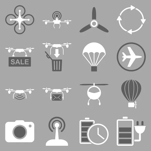Set di icone di strumenti di elicottero — Foto Stock
