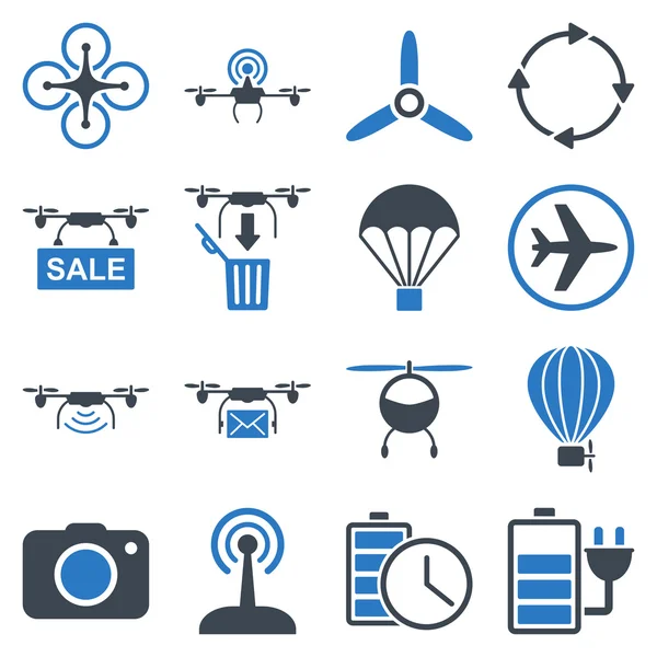 Symbolset für Copter Tools — Stockfoto