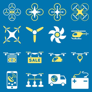 Uçak servis simge seti