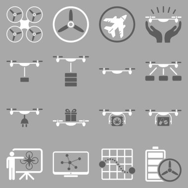 Drone sevkiyat simge seti