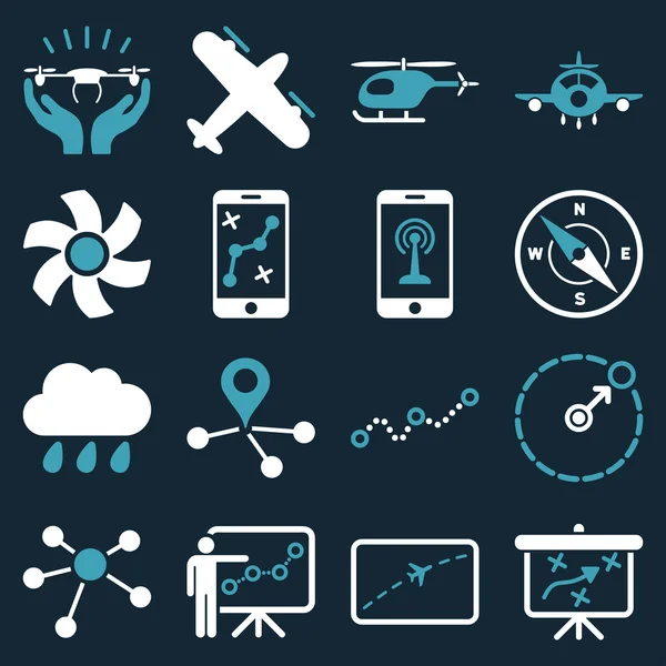 Aircraft navigation icon set Stock Vector Image by ©ahasoft #79295604