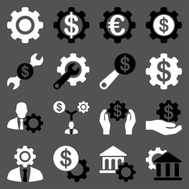 Finansal araçlar ve seçenekler Icon set