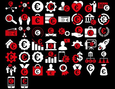 Euro iş ikonları/simgeleri