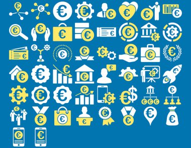 Euro iş ikonları/simgeleri