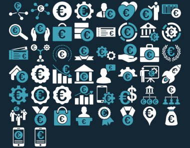 Euro iş ikonları/simgeleri