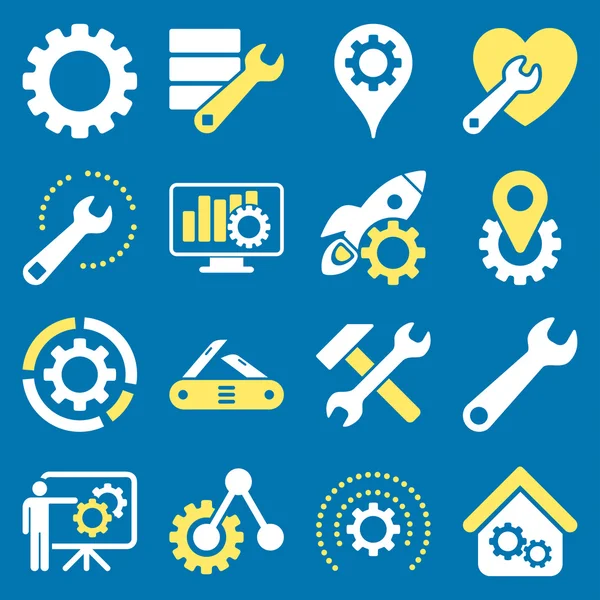 Seçenekleri ve hizmet araçları simge seti