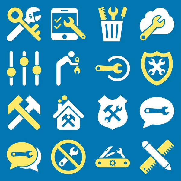 Seçenekleri ve hizmet araçları simge seti