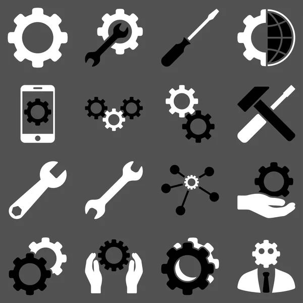 Optionen und Service Tools Icon Set — Stockfoto