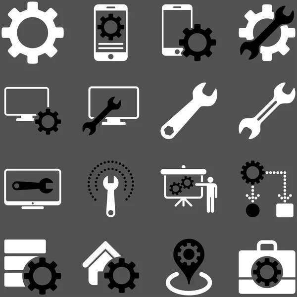 Opties en hulpmiddelen pictogram-service instellen — Stockfoto