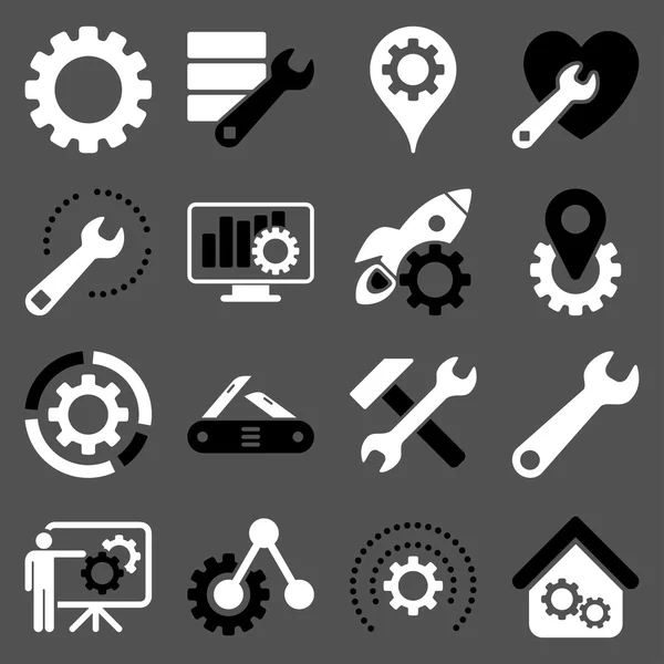 Optionen und Service Tools Icon Set — Stockfoto