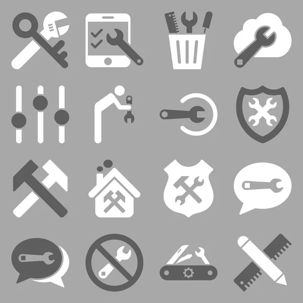 Optionen und Service Tools Icon Set — Stockfoto